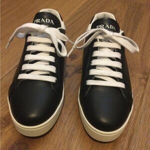 Prada Women’s Black Leather Sneakers